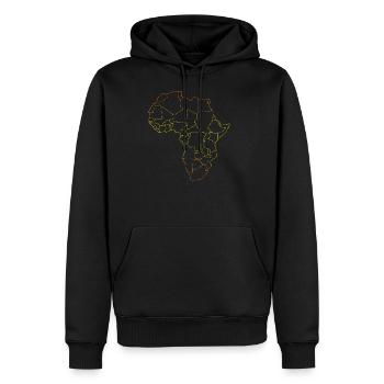 Afrika, Africa Kontinent - Männer Premium Bio Hoodie - Schwarz - Vorne - Nico (187cm)