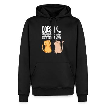 Pavlov's Katze - Psychologie Psychologe Therapeut - Männer Premium Bio Hoodie - Schwarz - Vorne - Nico (187cm)