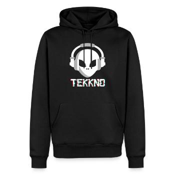 Cadeau étranger Tekkno - Sweat à capuche Premium bio Homme - noir - Devant - Nico (187cm)