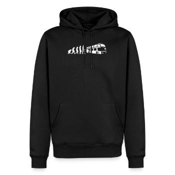 Busfahrer Evolution Reisebus Fernbus Geschenk - Männer Premium Bio Hoodie - Schwarz - Vorne - Nico (187cm)