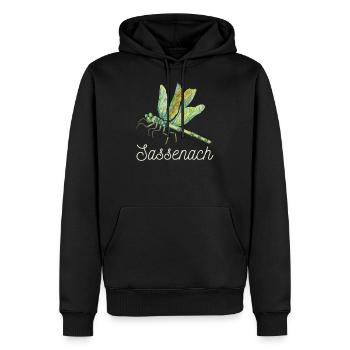 Sassenach Fun Celtic Gift Design Idea graphic - Men’s Premium Organic Hoodie - black - Front - Nico (187cm)