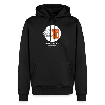 DDR Nostalgie Kult RG28 Hausfrau Geschenk - Männer Premium Bio Hoodie - Schwarz - Vorne - Nico (187cm)