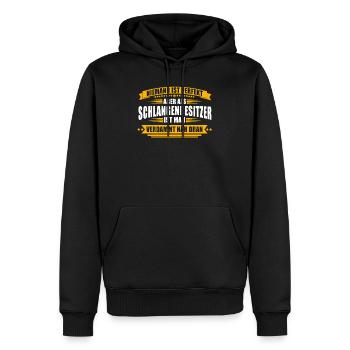 Schlangen Halter Schlange Lustiges Geschenk Reptil - Männer Premium Bio Hoodie - Schwarz - Vorne - Nico (187cm)