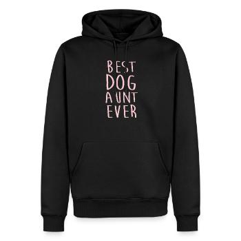 Best Dog Aunt Ever Cool Gift Auntie Gifts - Männer Premium Bio Hoodie - Schwarz - Vorne - Nico (187cm)