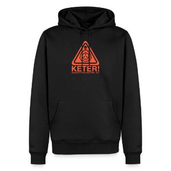 Keter-Klassifizierung SCP Foundation Secure Contain - Männer Premium Bio Hoodie - Schwarz - Vorne - Nico (187cm)