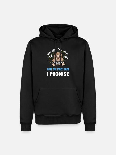 Gamer Sloth Gaming design - Herre Premium økologisk hoodie - sort