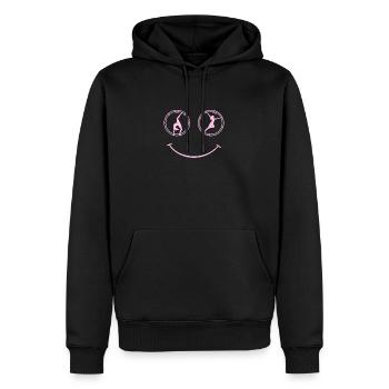 Rhönrad - Sweat à capuche Premium bio Homme - noir - Devant - Nico (187cm)