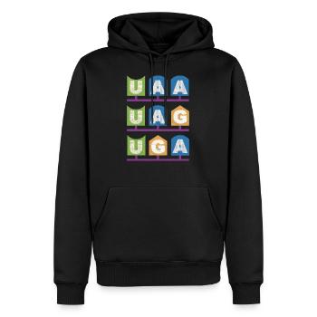 Stopcodon Biologie Biochemie Chemie Mikrobiologie - Männer Premium Bio Hoodie - Schwarz - Vorne - Nico (187cm)