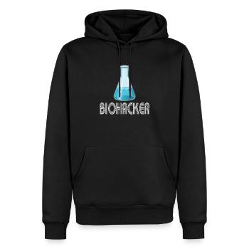 Dieses Design ist ideal für jeden, der das Beste a - Männer Premium Bio Hoodie - Schwarz - Vorne - Nico (187cm)