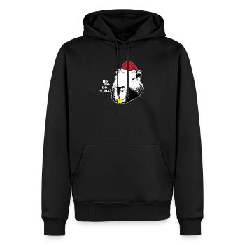 Capybara Weihnachten - Männer Premium Bio Hoodie - Schwarz - Vorne - Nico (187cm)