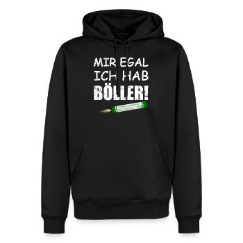 Silvester Knaller Pyro - Männer Premium Bio Hoodie - Schwarz - Vorne - Nico (187cm)