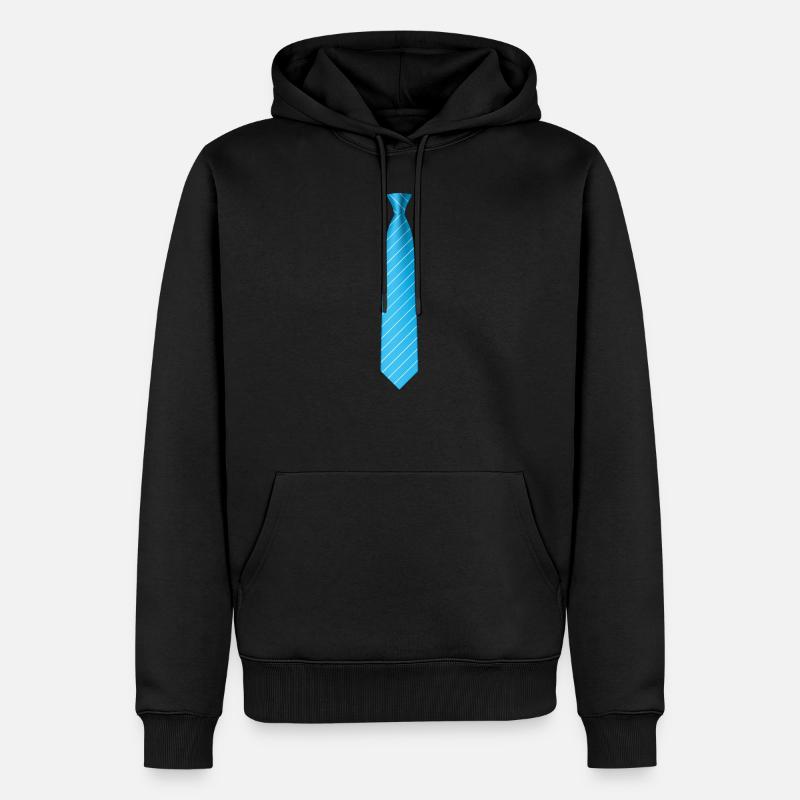 Cravate Cravate De Bal - Sweat à capuche Premium bio Homme - noir