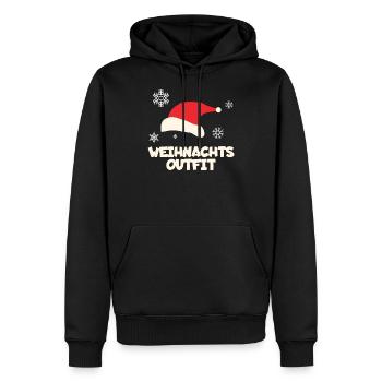 Christmas - Weihnachtsoutfit - Männer Premium Bio Hoodie - Schwarz - Vorne - Nico (187cm)
