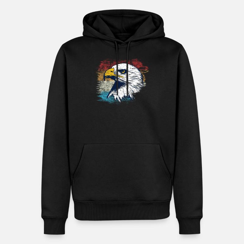 Aigle - Sweat à capuche Premium bio Homme - noir