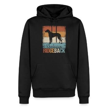 Cadeau de chien Rhodesian Ridgeback - Sweat à capuche Premium bio Homme - noir - Devant - Nico (187cm)