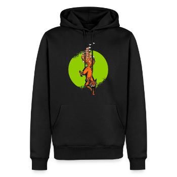 A Fox has Dreams - Men’s Premium Organic Hoodie - black - Front - Nico (187cm)
