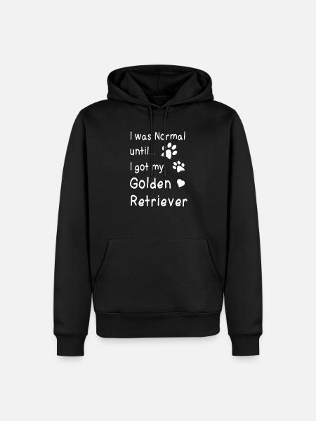 Golden retriever - Men’s Premium Organic Hoodie - black