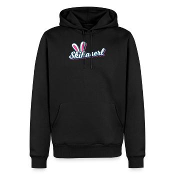 Skihaserl Ski Haserl Skihase Geschenk Apres Ski - Männer Premium Bio Hoodie - Schwarz - Vorne - Nico (187cm)