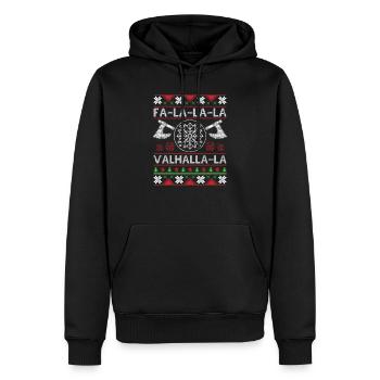 Fa La La La Valhalla La Ugly Christmas Sweater - Sweat à capuche Premium bio Homme - noir - Devant - Nico (187cm)