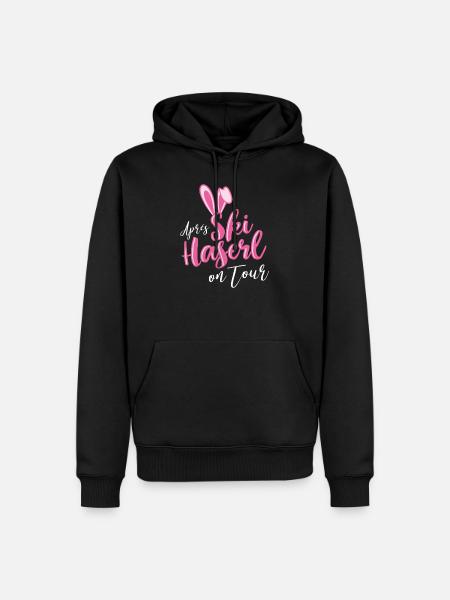 Lustiges Apres Skihaserl Skifahren Party Geschenk - Männer Premium Bio Hoodie - Schwarz