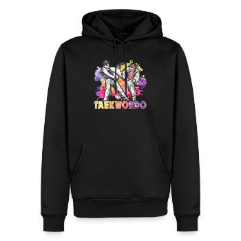 Taekwondo Taekwondo Bunt - Männer Premium Bio Hoodie - Schwarz - Vorne - Nico (187cm)