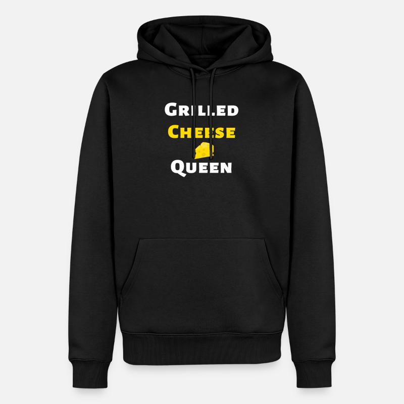 Grilled Cheese Queen - Sweat à capuche Premium bio Homme - noir