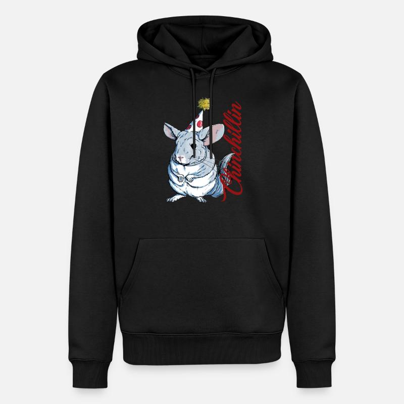 Mignon Chinchilla Chinchillin - Sweat à capuche Premium bio Homme - noir