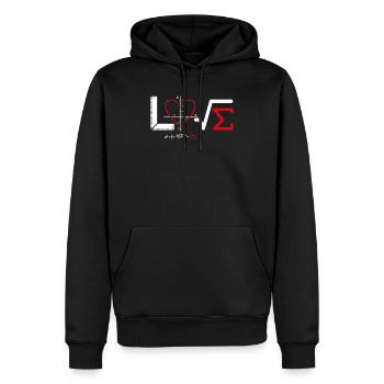 Love Math Teacher - Men’s Premium Organic Hoodie - black - Front - Nico (187cm)