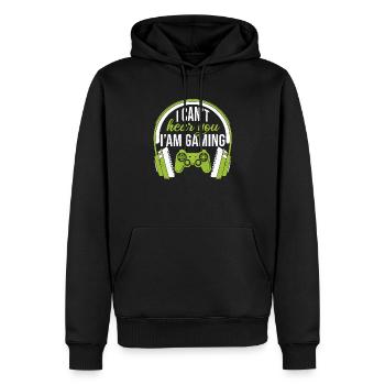 Gambling Gamer Gamer Gambler disant drôle - Sweat à capuche Premium bio Homme - noir - Devant - Nico (187cm)