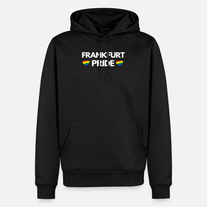 Frankfurt Pride CSD Frankfurt - Männer Premium Bio Hoodie - Schwarz