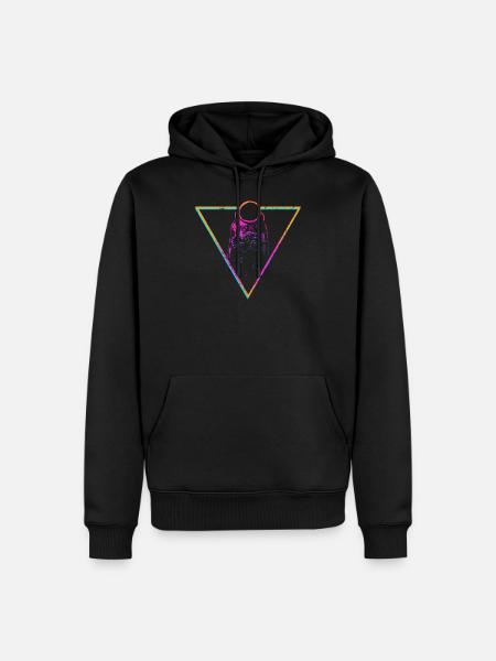 astronaut - Men’s Premium Organic Hoodie - black