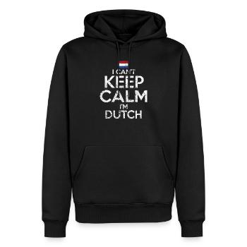 Pays-Bas néerlandais drôle disant - Sweat à capuche Premium bio Homme - noir - Devant - Nico (187cm)