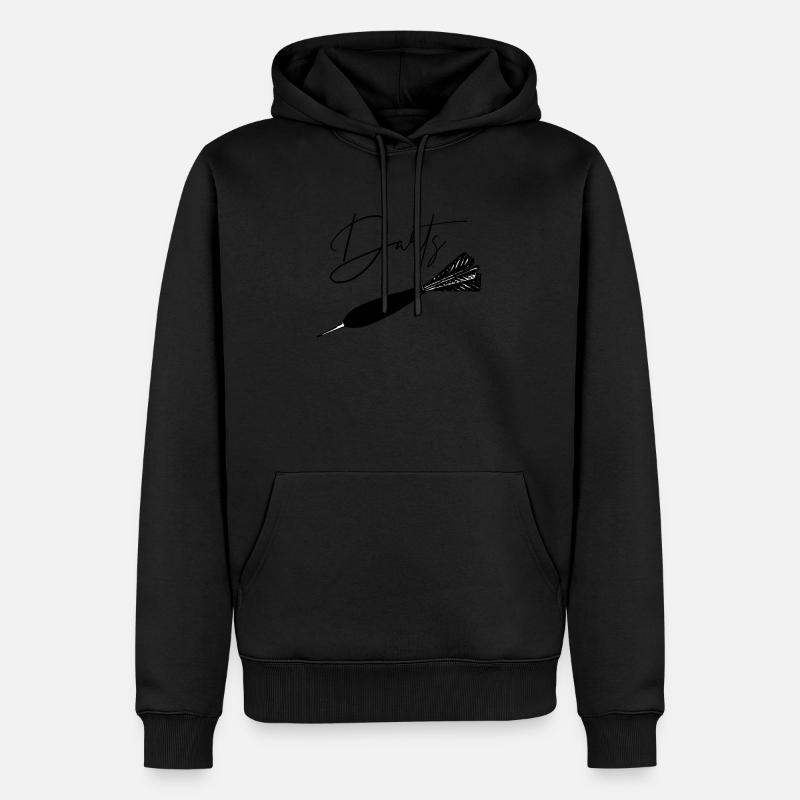 jeu de fléchettes - Sweat à capuche Premium bio Homme - noir