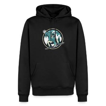 Snowboard Snowboarder Snowboarding - Men’s Premium Organic Hoodie - black - Front - Nico (187cm)