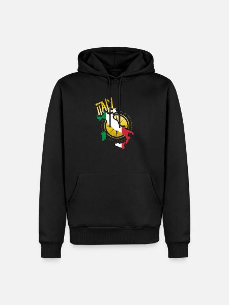 Italy - Men’s Premium Organic Hoodie - black