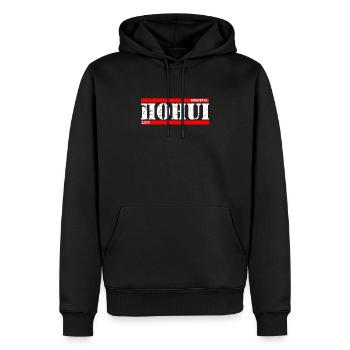 Russland pohuj life russisch Logo cyka blyat Russe - Männer Premium Bio Hoodie - Schwarz - Vorne - Nico (187cm)