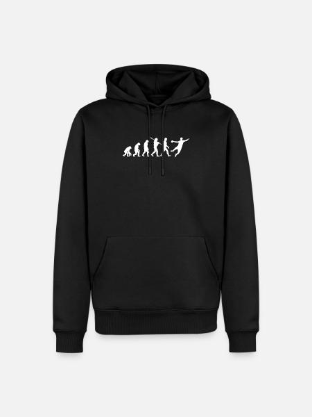 Handball - Männer Premium Bio Hoodie - Schwarz