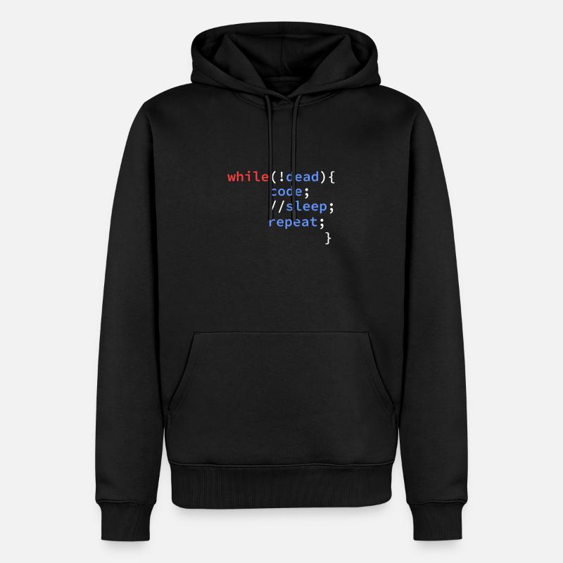 développeur informatique programmeur codeur - Sweat à capuche Premium bio Homme - noir