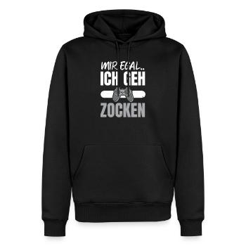 Gaming Zocker Geschenk Idee Zocken - Männer Premium Bio Hoodie - Schwarz - Vorne - Nico (187cm)