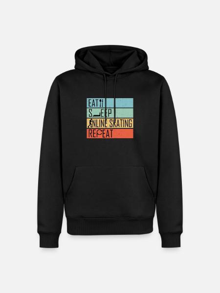 inline skates inlineskater - Männer Premium Bio Hoodie - Schwarz