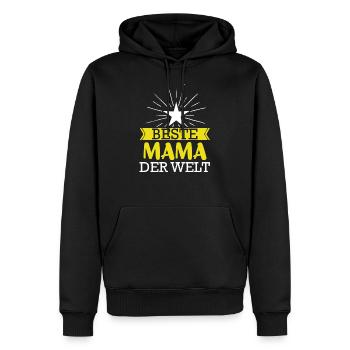 Beste Mama der Welt - Männer Premium Bio Hoodie - Schwarz - Vorne - Nico (187cm)