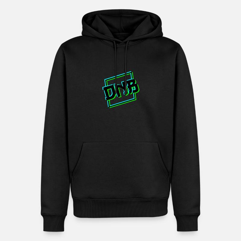 DNB - Sweat à capuche Premium bio Homme - noir