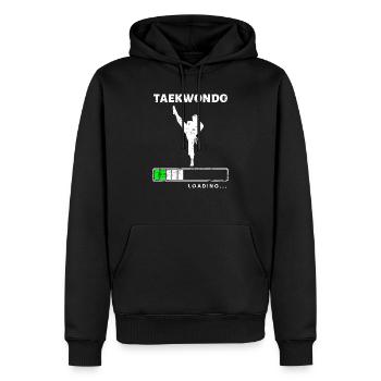 Martial Arts Taekwondo Geschenkidee Kampfsportler - Männer Premium Bio Hoodie - Schwarz - Vorne - Nico (187cm)