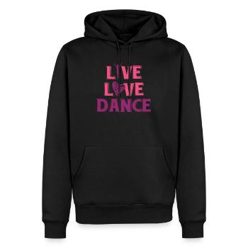 Live love dance Ballet dancer Shirt - Männer Premium Bio Hoodie - Schwarz - Vorne - Nico (187cm)