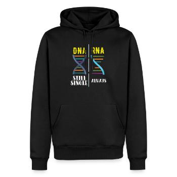 Scientifique de génétique de la biologie de l'ARN ADN disant - Sweat à capuche Premium bio Homme - noir - Devant - Nico (187cm)