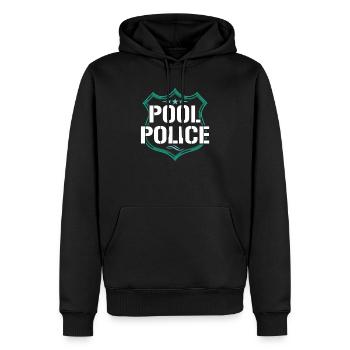 Piscine police maître nageur piscine piscine police - Sweat à capuche Premium bio Homme - noir - Devant - Nico (187cm)