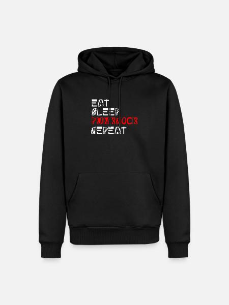 punkrock rocker punker punk - Männer Premium Bio Hoodie - Schwarz