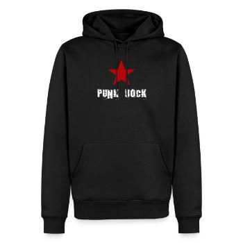 punker punk punkrock rocker - Männer Premium Bio Hoodie - Schwarz - Vorne - Nico (187cm)