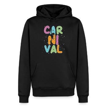 Fasching - Männer Premium Bio Hoodie - Schwarz - Vorne - Nico (187cm)