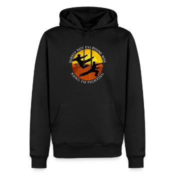 Surely Not Everybody Was Kung Fu Fighting kung fu - Männer Premium Bio Hoodie - Schwarz - Vorne - Nico (187cm)